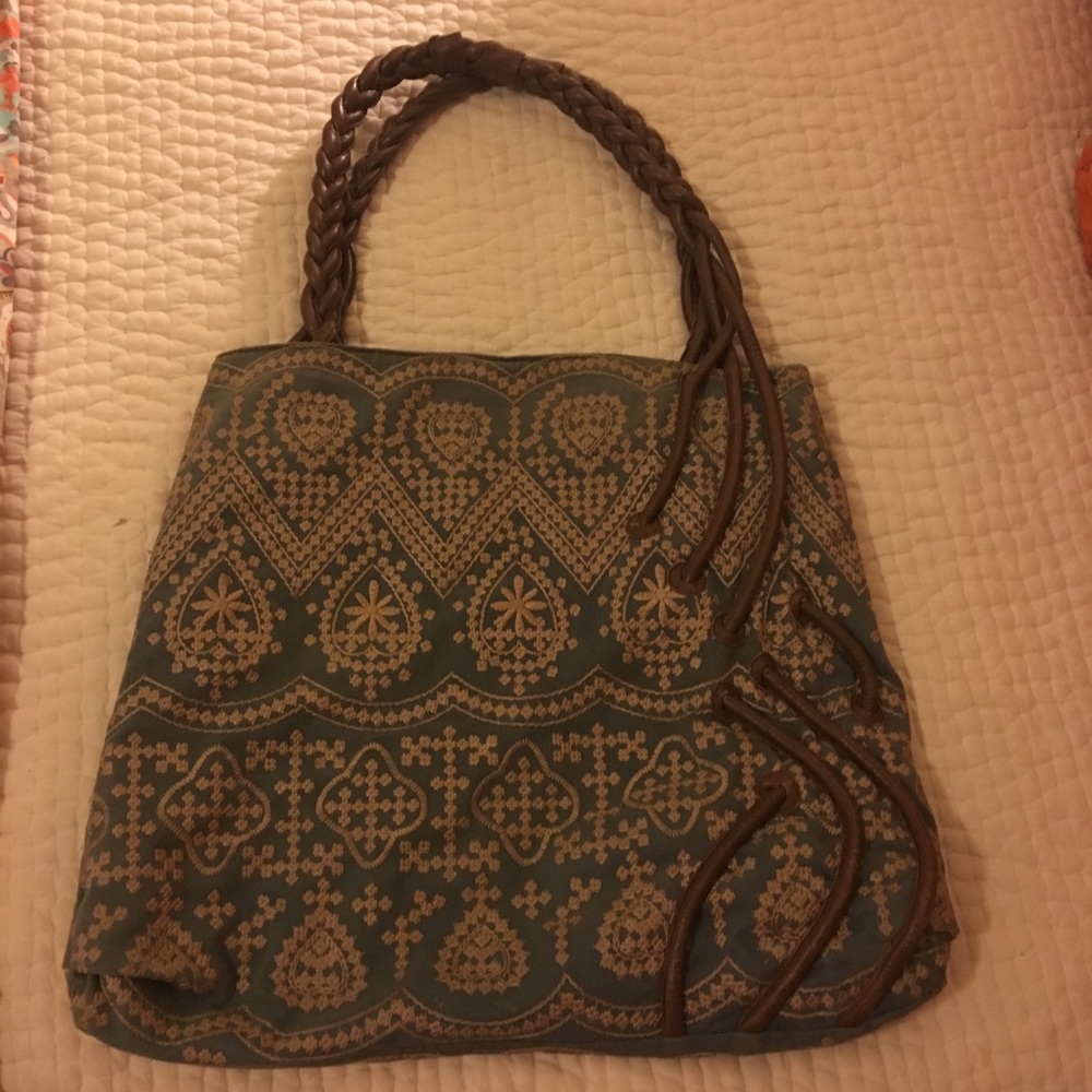 Anthropologie: Embroidered Shoulder Bag